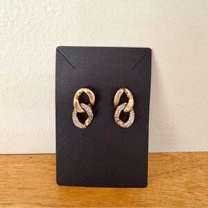 All Saints Organic Link Double Drop Earrings